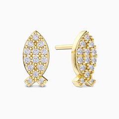 Sacred Ichthys Stud Earrings