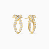 Curved Ichthys Stud Earrings
