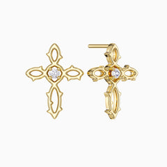 Thorn Cross Earrings