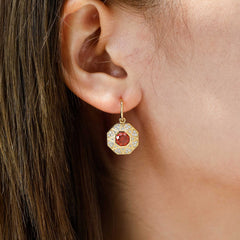 Radiant Light of Truth Octagon Drop Earrings
