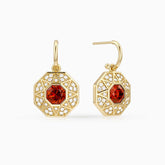 Radiant Light of Truth Octagon Drop Earrings