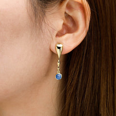 Seren Flow Gemstone Droplet Earrings