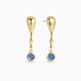 Seren Flow Gemstone Droplet Earrings