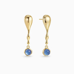 Seren Flow Gemstone Droplet Earrings
