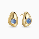 Seren Droplet Gemstone Stud Earrings