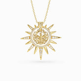 Rising Phoenix Sunburst Necklace