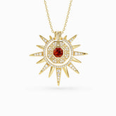Radiant Light of Truth Octagon Sunburst Necklace