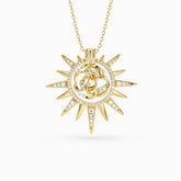 Camellia Compassion Sunburst Necklace
