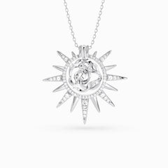 Camellia Compassion Sunburst Necklace