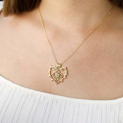 Sacred Bloom Carnation Love Birth Flower Necklace Set
