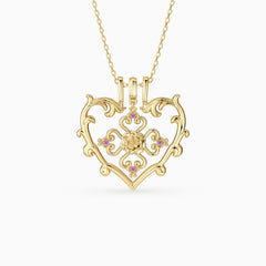Sacred Bloom Marigold Love Birth Flower Necklace Set