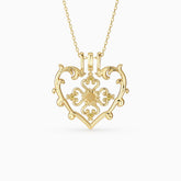 Sacred Bloom Sunflower Love Birth Flower Necklace Set