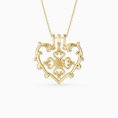 Sacred Bloom Sunflower Love Birth Flower Necklace Set