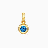 Bubble Knot December Birthstone Charm Pendant