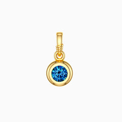 Bubble Knot December Birthstone Charm Pendant