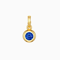 Bubble Knot September Birthstone Charm Pendant