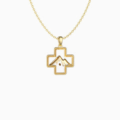 Mustard Seed Mountain Necklace