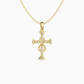 Infinity Sterling Silver Cross Necklace