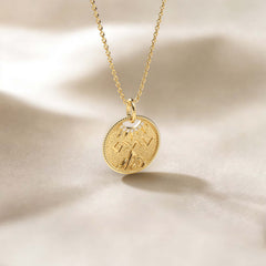 Highs And Lows Gold Coin Necklace
