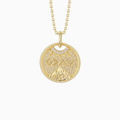 Highs And Lows Gold Coin Necklace