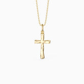 Liquid Cross Necklace