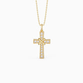 Pavé X Cross Necklace