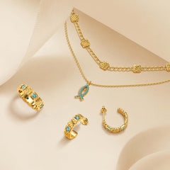 Square Polychromatic Earrings