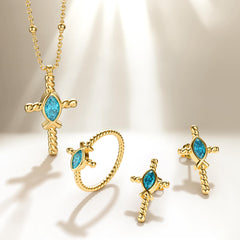 Jesus Fish Solitaire Ring