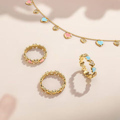 Eternity Open Heart Stackable Ring