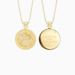 Promised Land Strength & Bravery Coin Medallion Necklace