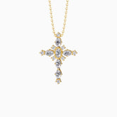 Byzantine Cross Amulet Pendant Necklace