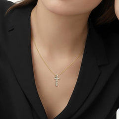 Modern Cross Amulet Pendant Necklace