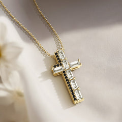 Modern Cross Amulet Pendant Necklace