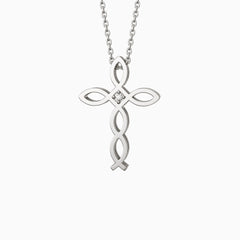 Ichthys Unity Cross Pendant Necklace