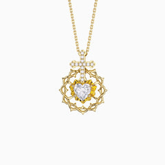 The Sacred Heart Pendant Necklace