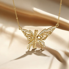 Be Transformed Molten Butterfly Necklace