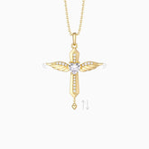 Angel Wings Dancing Love Pendant Necklace