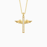 Eternal Guardian Wing Classic Pendant Necklace