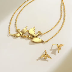 Dove Double Chain Necklace