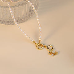 Freshwater Pearl Charm Necklace