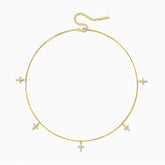 Five Cross Station Necklace