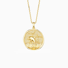 Promised Land Ocean’s Dance Dolphin Pendant Necklace