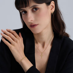 Thorn Cross Earrings