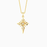 Star of Bethlehem Cross Pendant Necklace