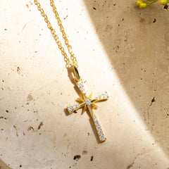 Guiding Star Cross Pendant Necklace