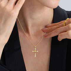 Guiding Star Cross Pendant Necklace