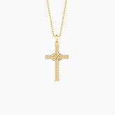 Infinity Knot Cross Pendant Necklace