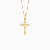 Horseshoe Cross Pendant Necklace