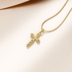 Horseshoe Cross Pendant Necklace