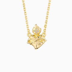 Flaming Heart Necklace